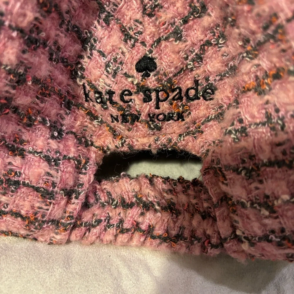 Pink and Black Tweed Cap - Picture 4 of 4